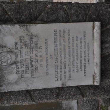 GREENBERG Louis -1933