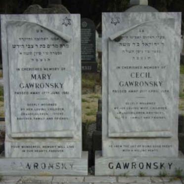 GAWRONSKY Cecil -19?8 &amp; Mary -1981