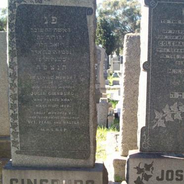 GINSBURG Julia  -1920