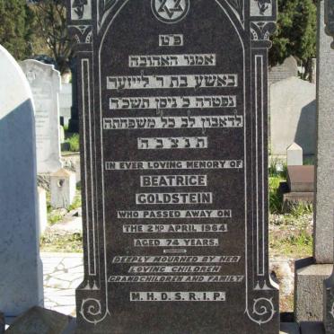 GOLDSTEIN Sam -1948 &amp; Beatrice -1964