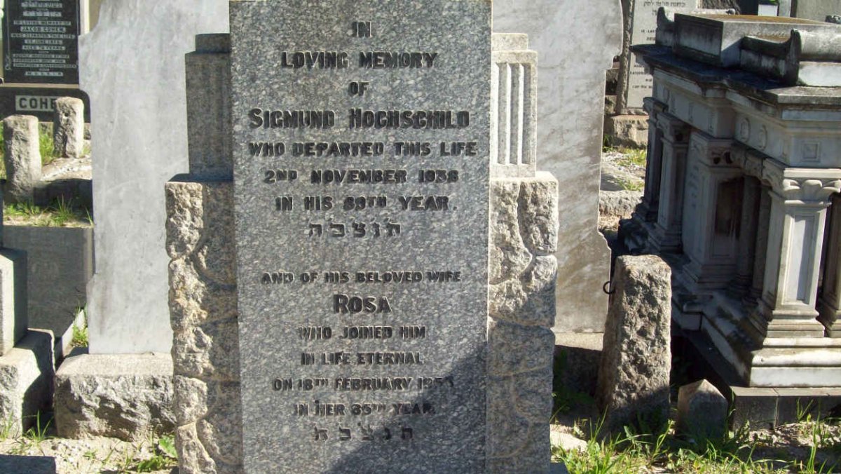HOCHSCHILD Sigmund  -1938 &amp; Rosa  -1953