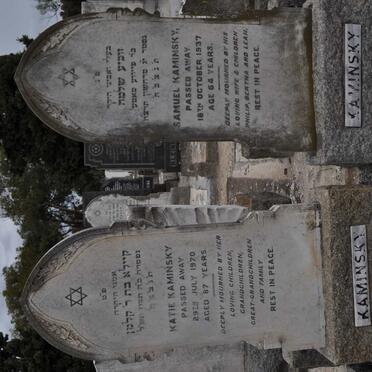 KAMINSKY Samuel -1937 &amp; Katie -1970