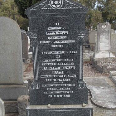 KATZ Barnett Herman -1943