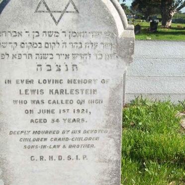 KARLESTEIN Lewis  -1921 