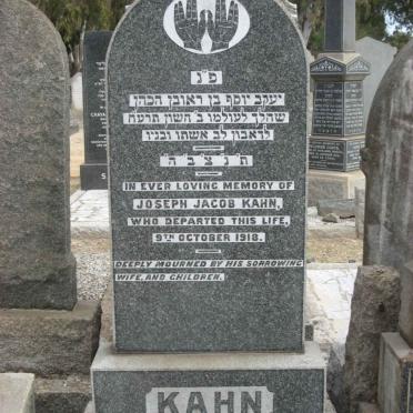 KAHN Joseph Jacob -1918