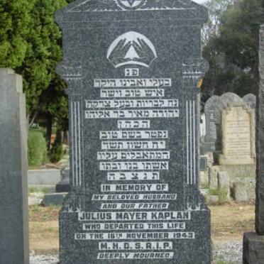 KAPLAN Julius Mayer -1943