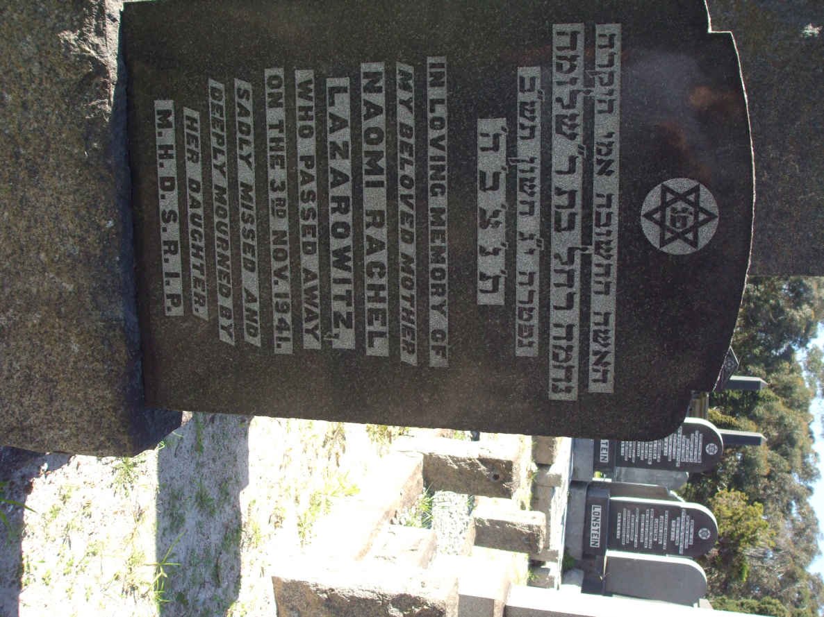 LAZAROWITZ Naomi  -1941