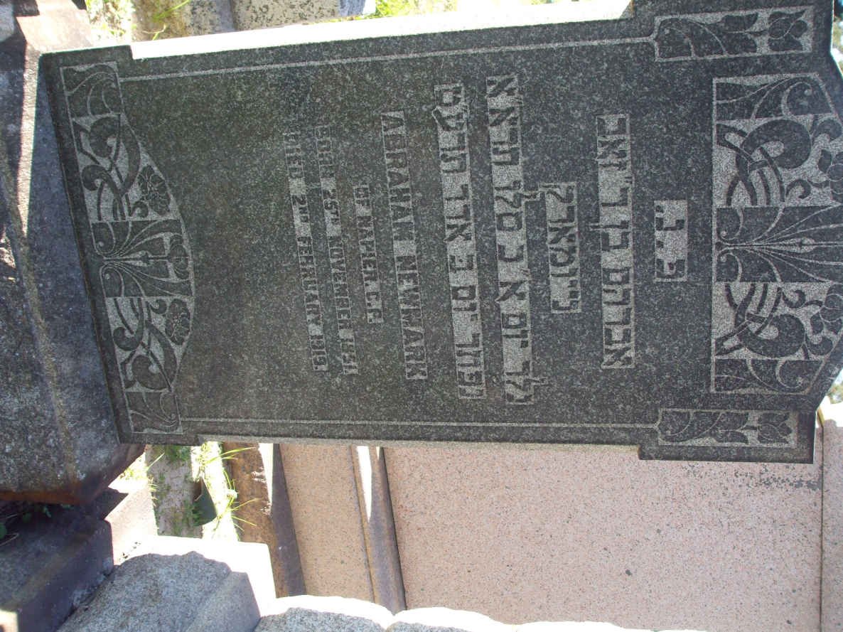 NEWMARK Abraham 1851-1919