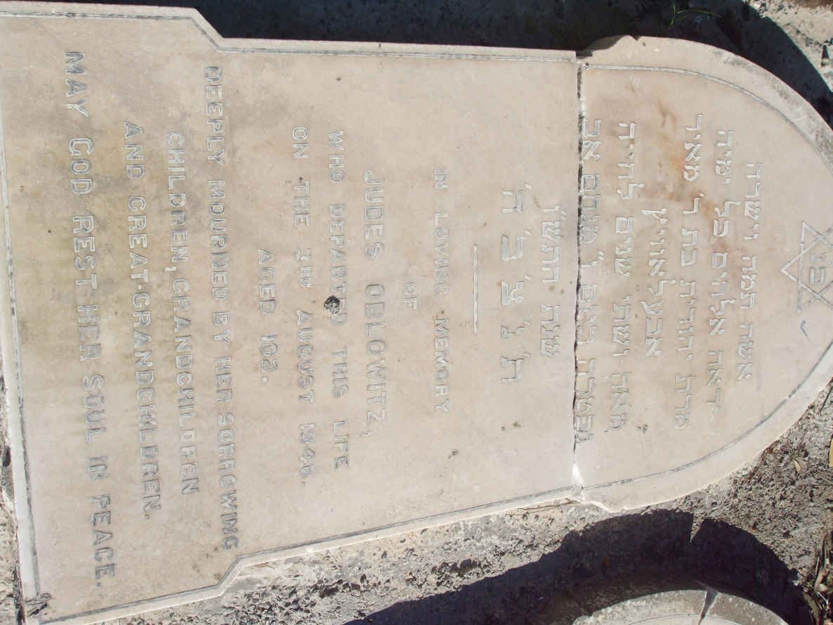 OBLOWITZ Judes  -194?