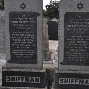 SHIFFMAN Morris -1936 &amp; Sarah -1945