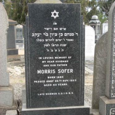 SOFER Morris 1880-1925