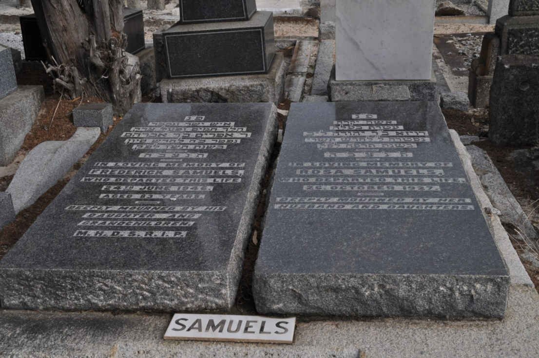 SAMUELS Frederick -1946 :: SAMUELS Rosa -1927