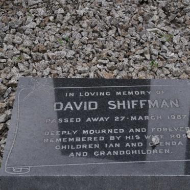SHIFFMAN David -1987
