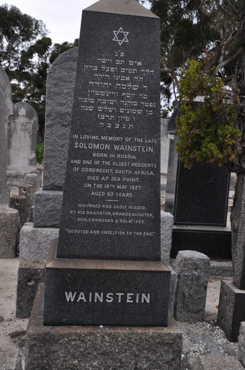 WAINSTEIN Solomon -1937