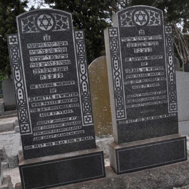 WINTER Israel, de -1942 &amp; Jeanette -1937