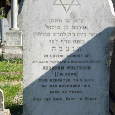 WULFSOHN Abraham  -1919 