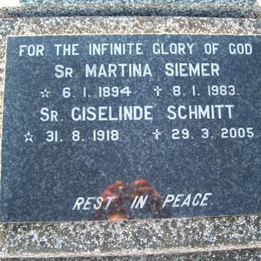 SIEMER Martina 1894-1983 :: SCHMITT Giselinde 1918-2005