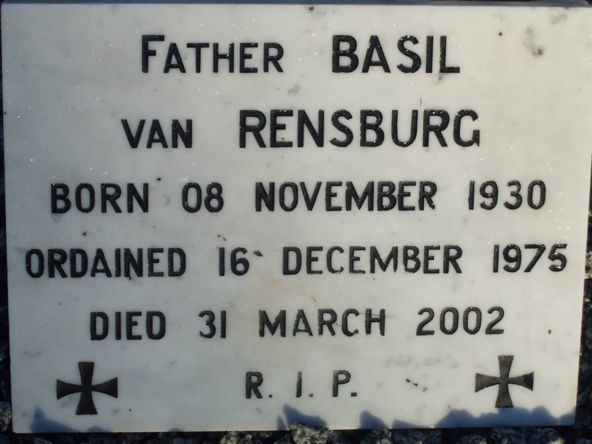 RENSBURG Basil, van 1930-2002