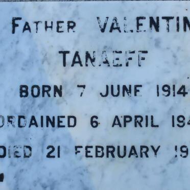 TANAEFF Valentin 1914-1992