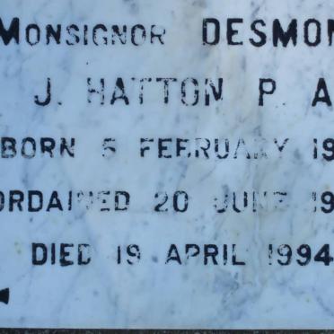 HATTON Desmond J. 1917-1994
