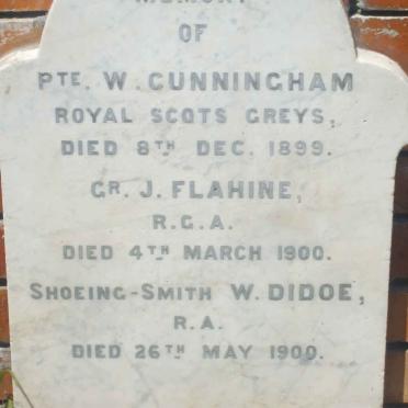 CUNNINGHAM W. -1899 :: FLAHINE J. -1900 :: DIDOE Shoeing-Smith W. -1900