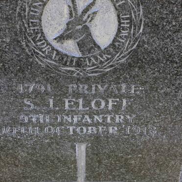 ELOFF S.J. -1918