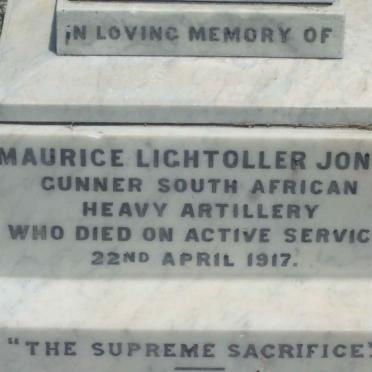 JONES Maurice Lightoller -1917