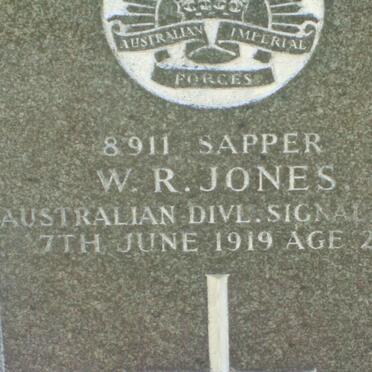 JONES W.R. −1919