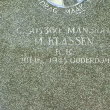KLASSEN M. −1945