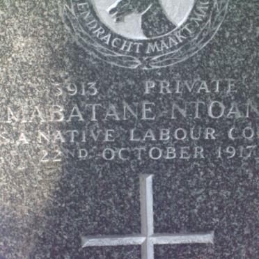 NTOANE Mabatane −1917