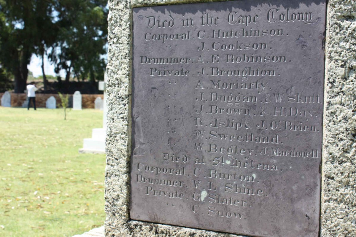 02. Monument of Soldiers who died in the Cape Colony &amp; St. Helena 1867-?