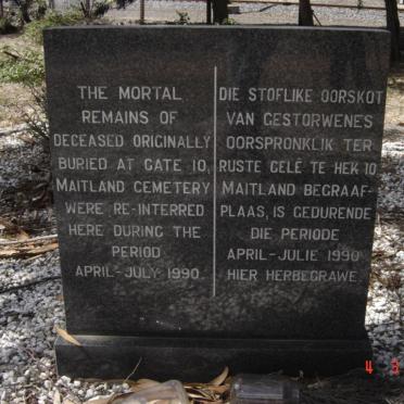 04. Reinterred graves from Gate 10