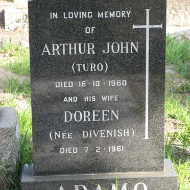 ADAMO Arthur John -1960 &amp; Doreen DIVENISH -1961