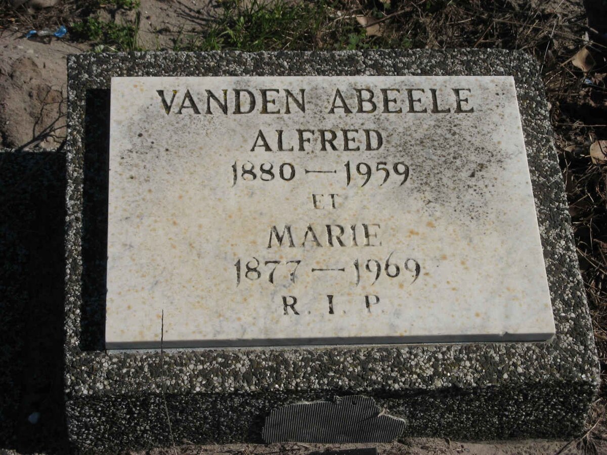 ABEELE Alfred, vanden 1880-1959 &amp; Marie 1877-1969