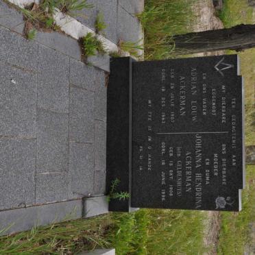 ACKERMAN Adrian Louw 1907-1963 &amp; Johanna Hendrina GELDENHUYS 1908-1996