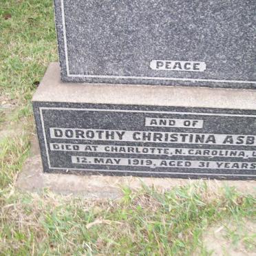 ASBURY Dorothy Christina -1919