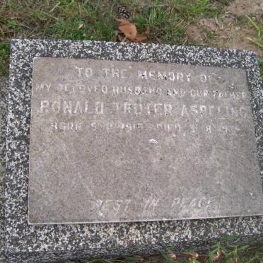 ASPELING Ronald Truter 1915-??