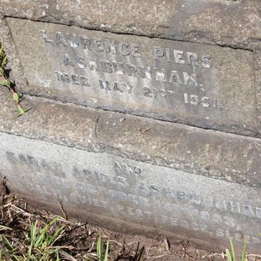 ASHBURNHAM Laurence Piers -1951 :: ASHBURNHAM Sarah Agnes -1953 