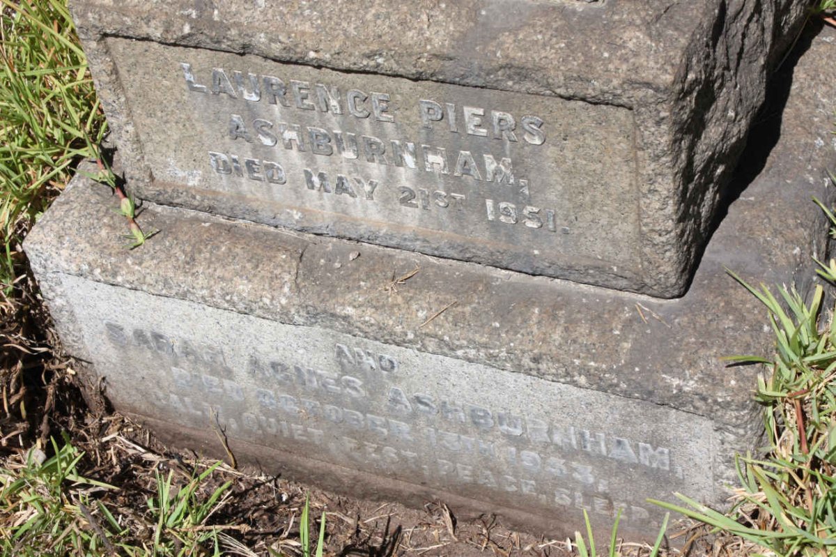 ASHBURNHAM Laurence Piers -1951