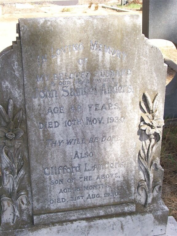 ANDERS John Samuel -1930 :: ANDERS Clifford L. -1930