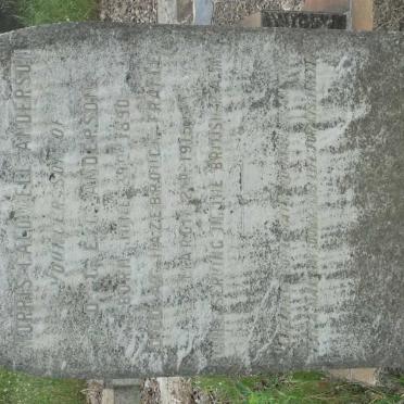 ANDERSON Morris Caldwell 1890-1915