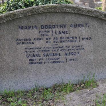 AURET Charl Samuel -1947 &amp; Maria Dorothy LANE -1942