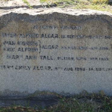 ALGAR Owen Alfred 1867-1941 :: ALGAR Ivan Morris -1896 :: ALGAR Eric Alfred -1896