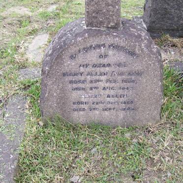 ALLEN Harry 1860-1944 &amp; Mary LEO 1860-1943