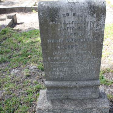 ALBERTIJN Daniel Wilhelmus Johannes 1857-1947 &amp; Maria Magdalena MOORREES -1921