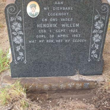 ALBERTZE Hendrik Willem 1925-1963