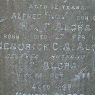 ALGRA Alfred -1900 :: ALGRA Hendrick C.A. -1908