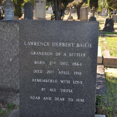 BAILIE Lawrence Herbert 1864-1918