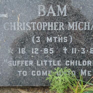 BAM Christopher Michael 1985-1986