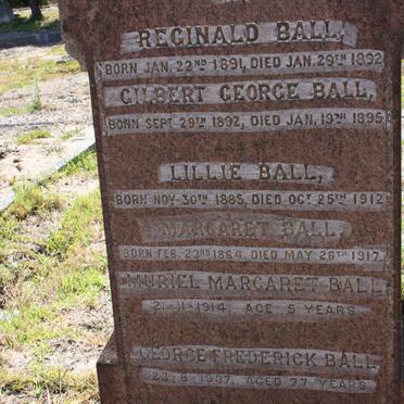 BALL Reginald 1891-1892 :: BALL Gilbert George 1892-1895